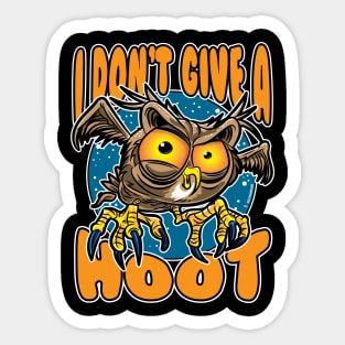 I Don't Give A Hoot Owl Sticker